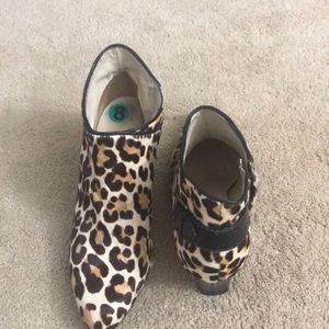 Cole Haan Leopard booties
